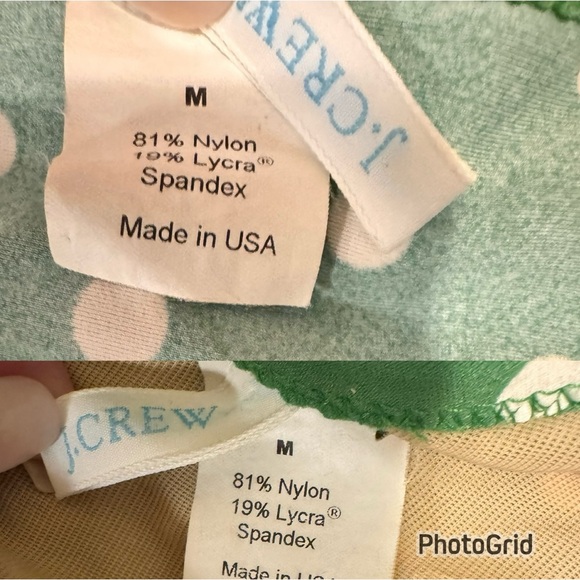 J. Crew Green Polka Dot Bikini Size Medium - Picture 6 of 9